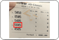 Winning Ticket Magnum 4D Second Prize - 13 September 2026